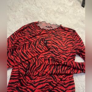 Zara sheer top